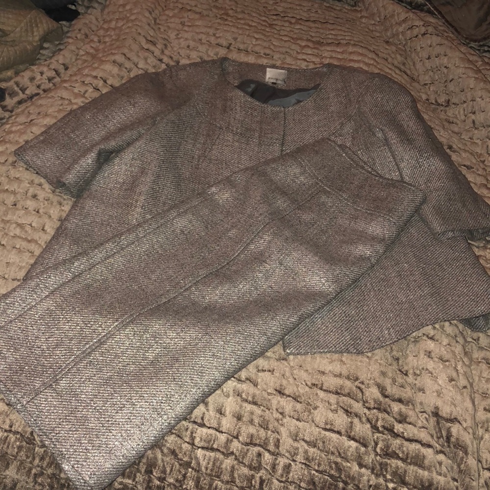 Wool linen blend suit